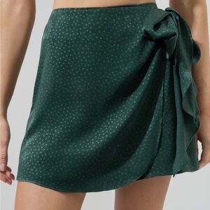 Sugarlips Emerald Cian Faux Wrap Mini Skort
